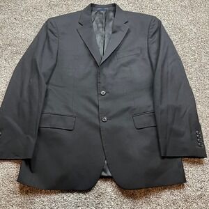 Jos A Bank 1905 Blazer Mens 42R Black Wool Blend Tailored Fit Sport Coat Classic